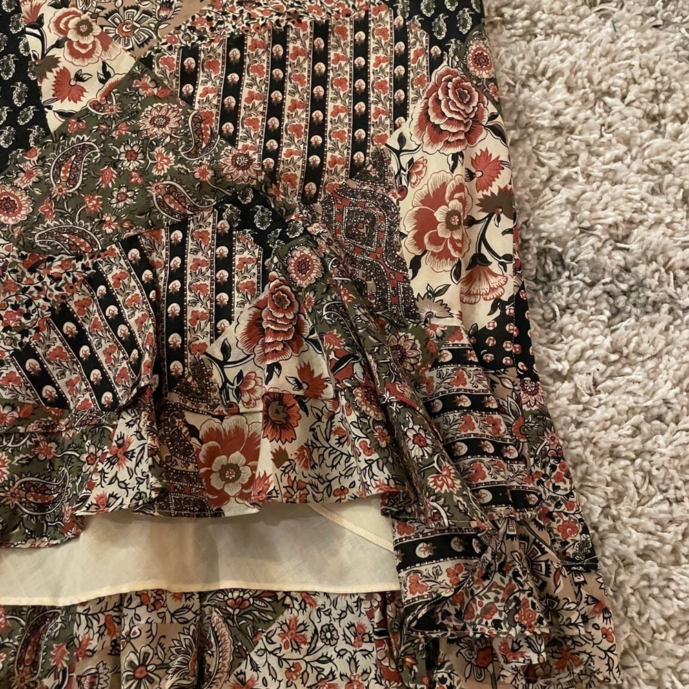 Chaps Multicolor Patchwork Pencil Skirt size Medi… - image 3